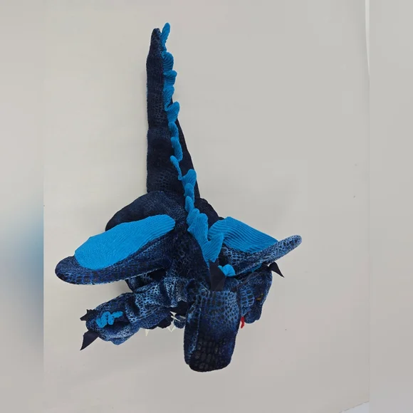 Folkmanis Three-Headedblue Dragon Hand Puppet Storytelling Play Fun For Kids - Picture 6 of 16